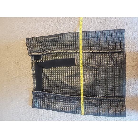 Rare Cop Copine Metallic Quilted Skirt Size 36 US 6 - Picture 8 of 8